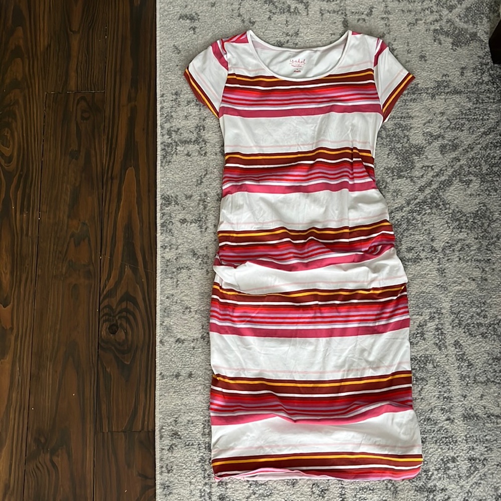 Isabel maternity by Ingrid and Isabel stripped midi dress